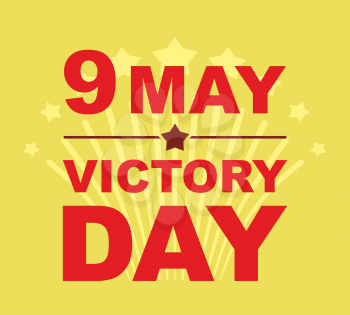  Victory Day may 9. Salute. Vector illustration