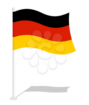 Germany flag. Official national symbol of German Republic. Traditional German flag emerging European state
