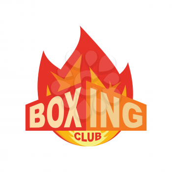 Boxing club emblem. Logo for gym. Sport sign
