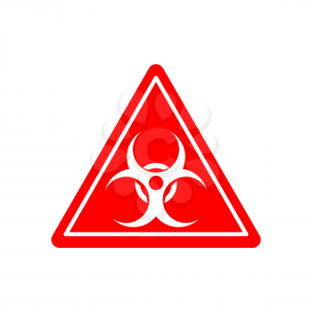 Biohazard sign. Warning radiation hazard. Warning sign viral pollution