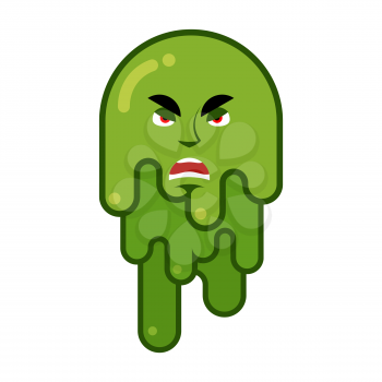 Angry snivel. Aggression emotion snot. Big green wad of mucus booger
