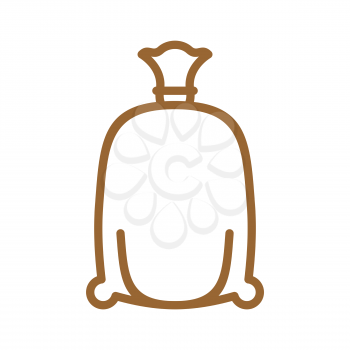 flour bag Line icon. Sign for production of bread and bakery
