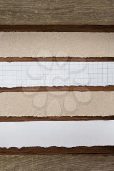 note paper on wood background