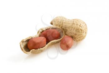 nuts peanuts isolated on white background