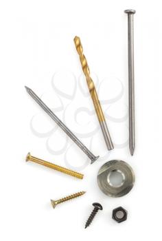 hardware tools isolated on white background