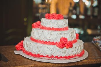 Dessert on wedding ceremony.