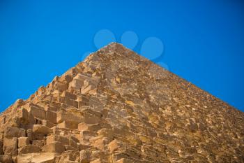 pyramids of the pharaohs in Giza. Cairo, Egypt