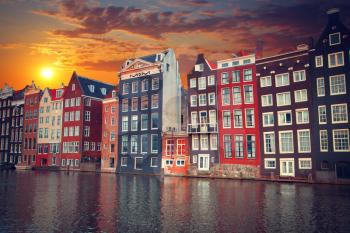 one of the most famous European city of Amsterdam. The capital of the Netherlands. Located on the shores of the North Sea