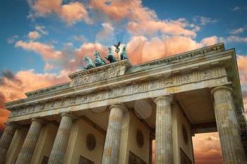 Brandenburg Gate - an architectural monument in the heart of Berlin's Mitte district.