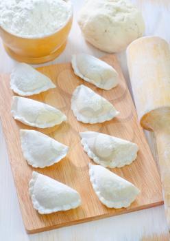 ingredients for dough and dumpling