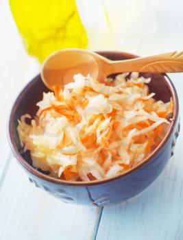 Salad with cabbage and carrot