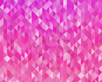 Vector Abstract pink color geometric background . Triangle shapes