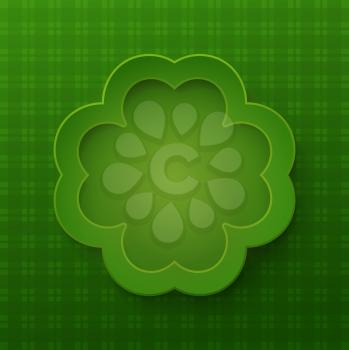 Vector Happy Saint Patrick's Day Background with clover
