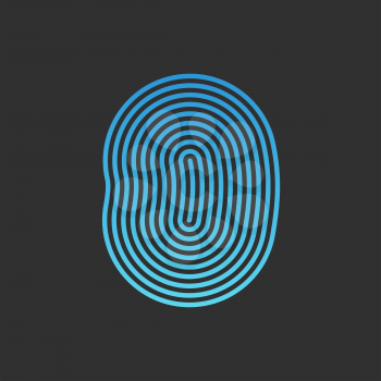 ID app icon. Fingerprint vector illustration. fingerprint Icon. fingerprint Icon Vector. fingerprint Icon Sign. fingerprint Icon Flat. fingerprint icon app