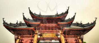 Gate of the Bao'en Temple in Suzhou - China