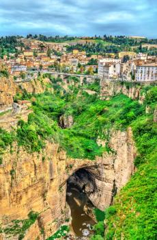 The Rhummel River Canyon in Constantine - Algeria, North Africa