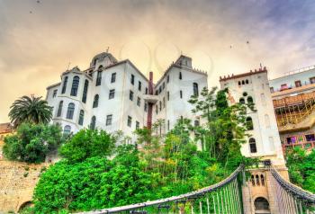 View of the Madrasa from the Melha Slimane Footbridge in Constantine - Algeria, North Africa