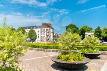 Chatelet square in Chartres, the Eure-et-Loir department of France