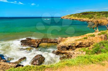 Ruins of Tipasa, a Roman colonia in Mauretania Caesariensis. Algeria, North Africa