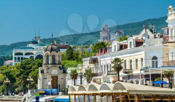 Buildings on the seaside in Yalta, Crimea