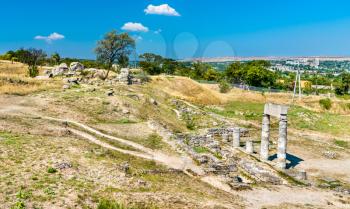 Ruins of Panticapaeum, an ancient Greek city in Kerch - Crimean Peninsula