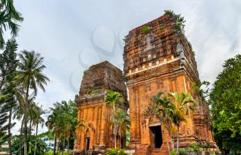 Thap Doi Twin Cham Towers in Quy Nhon, Vietnam