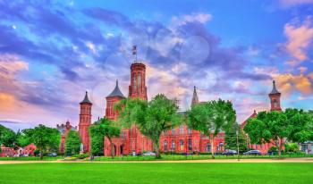 The Smithsonian Castle in Washington, D.C. United States