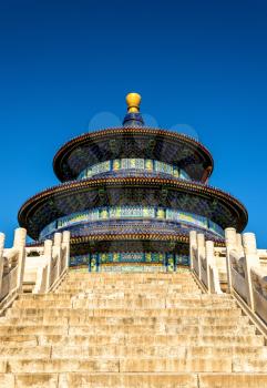 The Hall of Prayer for Good Harvests in Beijing. UNESCO World Heritage site in China