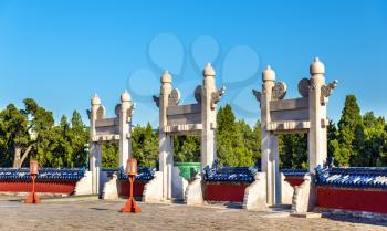 Gates at the Temple of Heaven in Beijing, China