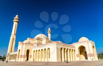 Al Fateh Grand Mosque in Manama, the capital of Bahrain. One of the largest mosques in the world