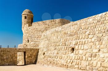 Watch Tower at Bahrain Fort. A UNESCO World Heritage Site in the Persian Gulf