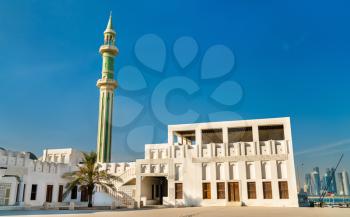 Al Shouyoukh Mosque in Doha, the capital of Qatar. The Middle East