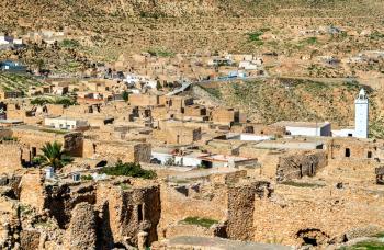 View of Toujane, a Berber mountain village in southern Tunisia. North Africa