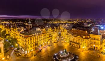 View of Old Town Square in Prague - Czech Republic