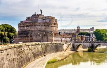 View of Castel Sant'Angelo in Rome, Italy