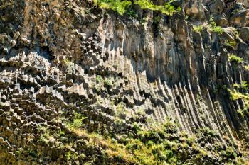 The Symphony of the Stones, basalt column formations in the Garni Gorge, Armenia