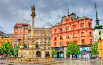 The Plague Column on Freedom Square in Brno - Moravia, Czech Republic