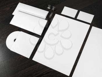 Blank stationery and corporate id template. Mockup for design presentations and portfolios.