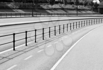 Black and white Norway road separation line background  hd