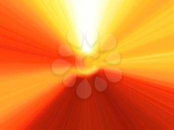 Collapsing sun with light rays illustration backdrop hd
