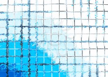 Horizontal blue grid abstract illustration background

