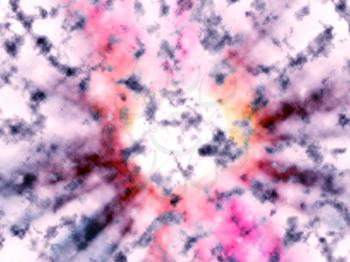 Star in gas clouds illustration background hd