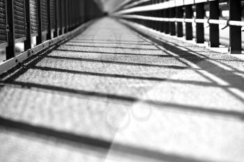 Black and white transport Norway bridge with light leak background hd