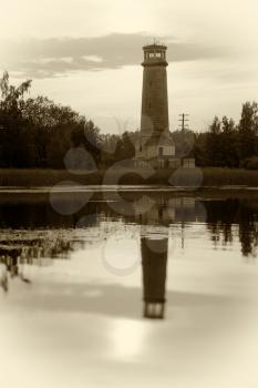 Vertical sepia lighthouse background hd