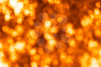 Horizontal bright orange bokeh background hd