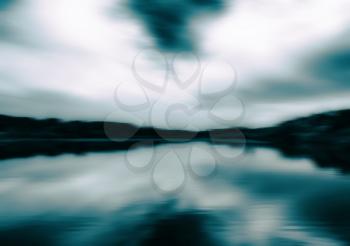 Horizontal aqua sepia landscape motion abstraction background backdrop