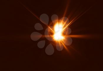 Orange star blast illustration background