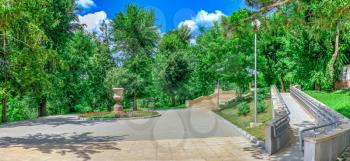 Chisinau, Moldova – 06.28.2019. Cascading stairs or Scara Cascadelor
near the Valea Morilor Lake in Chisinau, Moldova