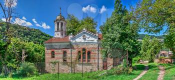 Assumption Orthodox Church in Veliko Tarnovo, Bulgaria. Hi res panoramic view on a sunny summer day