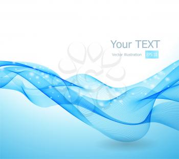 Vector illustration Abstract background with blue wave